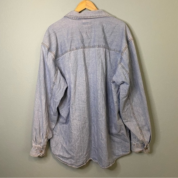 Levi's Men's Button Up Denim Loose Fit Shacket Jacket Size XXL - Picture 2 of 8